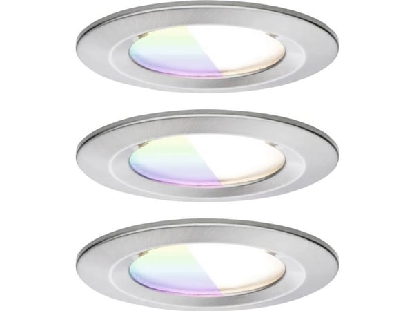Paulmann 92450 LED-loftslampe, LED-innbyggingslys 6 W jern (børstet)