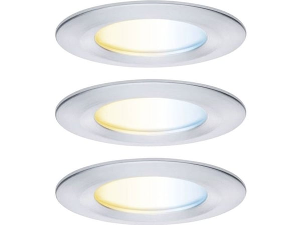 Paulmann 92444 LED-taklampe, LED-innfelt lys 6 W aluminium (dreid) Paulmann 92444 LED-taklampe, LED-innfelt lys 6 W aluminium (dreid)
