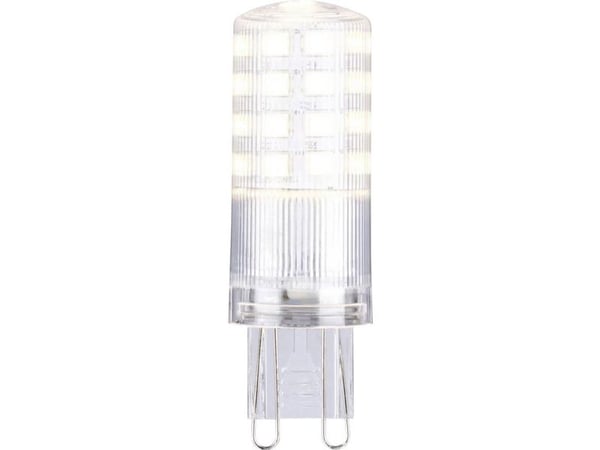 Paulmann 29234 LED-lampe EEK E (A - G) G9 4,2 W varm hvit (Ø x H) 18 mm x 59 mm (1 stk)