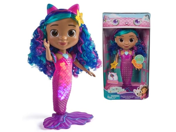 Gabby''s Dollhouse GDH OTH Movie Feature Mermaid Doll GML, Iso nukke, Naaras, 3 vuosi/vuosia, Tyttö, Tuottaa ääntä, Valoefektit