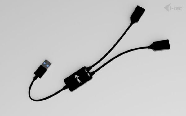 i-Tec - Hub - USB-A kabel - 2 x USB 3.2 Gen 1 - stasjonær