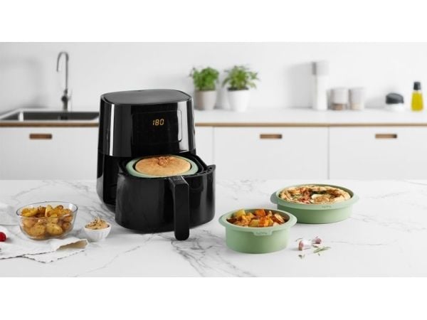 Lékué 884122, Rund, Flat overflate, -60 °C, 220 °C, Grønn, Silikon