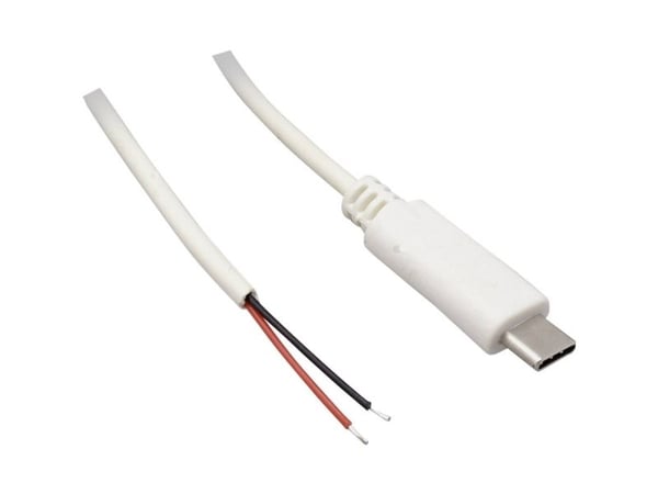 USB C 3.1-kontakt med öppen kabelslut USB C 3.1 TC-2509033 TRU KOMPONENTER Innehåll: 1 st