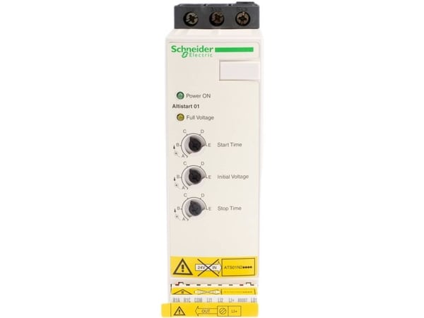SCHNEIDER ELECTRIC Mykstarter 22A, 3 fase regulering380-415V, 11kWMed innebygd bypass Type: ATS01N222QN