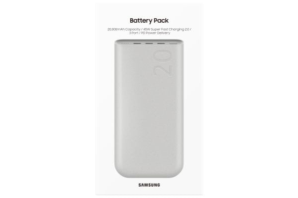 Samsung EB-P4520XUEGWW, 20000 mAh, Power Delivery 3.0, Quick Charge 2.0, Beige