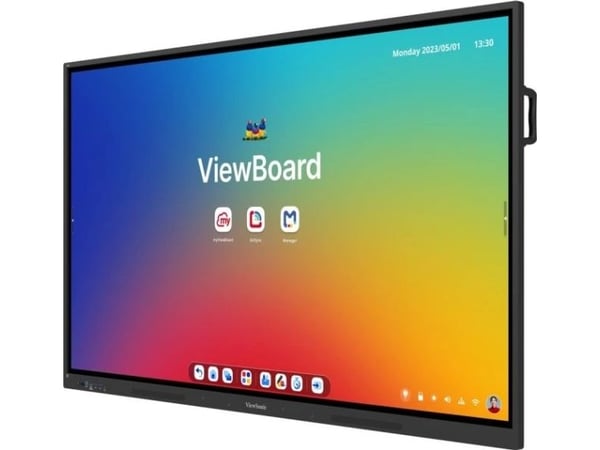 Viewsonic IFP6534 Display, 165,1 cm (65"), 1650,24 x 942,01 mm, 450 cd/m², 1,07 milliarder farger, 3840 x 2160 piksler, TFT-LCD