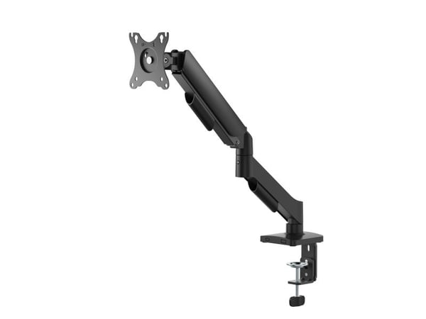 DELTACO - Monteringssett (skrivebordsmontering) - justerbar arm - for LCD-skjerm - svart - skjermstørrelse: 17"-32"