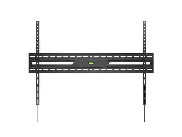 DELTACO - Monteringssett (veggmontering) - for buet / flatt panel - tungt nyttig, 75 kg, fast - låsbar - svart - skjermstørrelse: 43"-100"