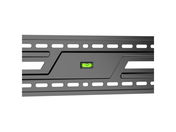 DELTACO - Monteringssett (veggmontering) - for buet / flatt panel - tungt nyttig, 75 kg, fast - låsbar - svart - skjermstørrelse: 43"-100"