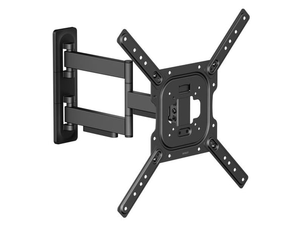 Deltaco ARM-0257-B, 60,1 m (2365"), 75 x 75 mm, 400 x 400 mm, -10 - 5°, -90 - 90°, musta