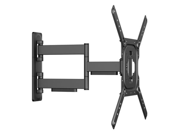 Deltaco ARM-0257-B, 60,1 m (2365"), 75 x 75 mm, 400 x 400 mm, -10 - 5°, -90 - 90°, musta