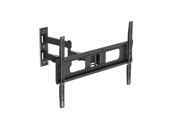 DELTACO - Monteringssett (veggmontering) - full bevegelse - for flatpanel - vipp, sving - svart - skjermstørrelse: 37"-86"