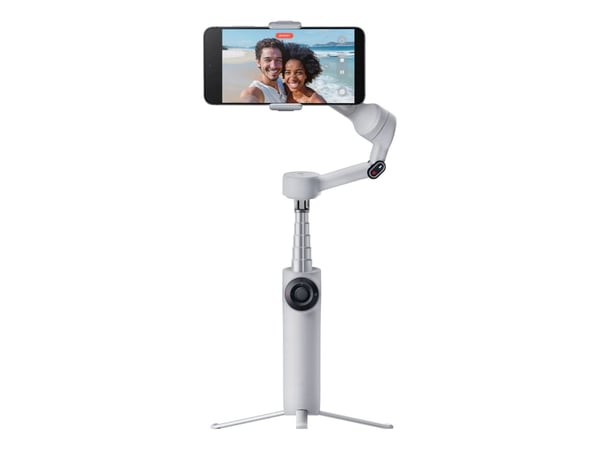 Insta360 Flow 2 Standard Bundle, Stabilisator for smarttelefonkamera, Lysegrå, Forbruker, -99 - 231°, -210 - 120°, 0,3 kg