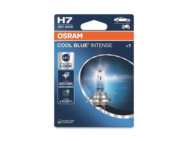 Osram Automotive 4062172395038 halogen lyskilde COOL BLUE® INTENSE H7 55 W 12 V 12 V
