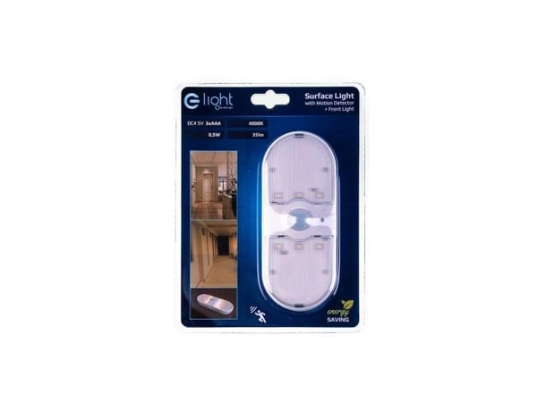 E-LIGHT LUMINAIRE montert 0,5W 35LM 4000K 3xAAA