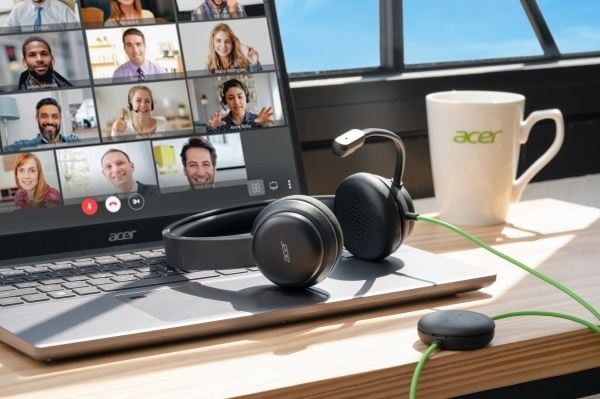 Acer AHW250 - Retail Pack - hodesett - on-ear - kablet - USB-A - svart