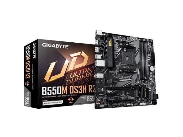 GIGABYTE B550M DS3H R2, AMD, Stik AM4, AMD Ryzen 3000 Series, AMD Ryzen 4000 Series, AMD Ryzen 5000 Series, Stik AM4, DDR4-SDRAM, 128 GB