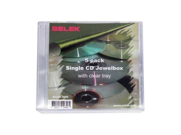 CD-boxar transparent 5-pack