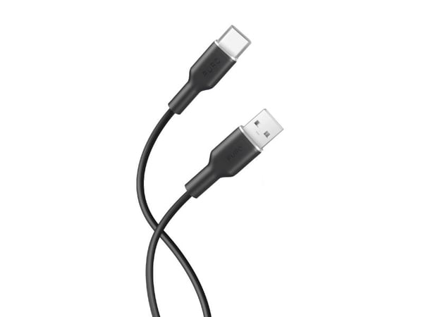 PURO PUUSBCICONBLK, 1,5 m, USB A, USB C, Sort