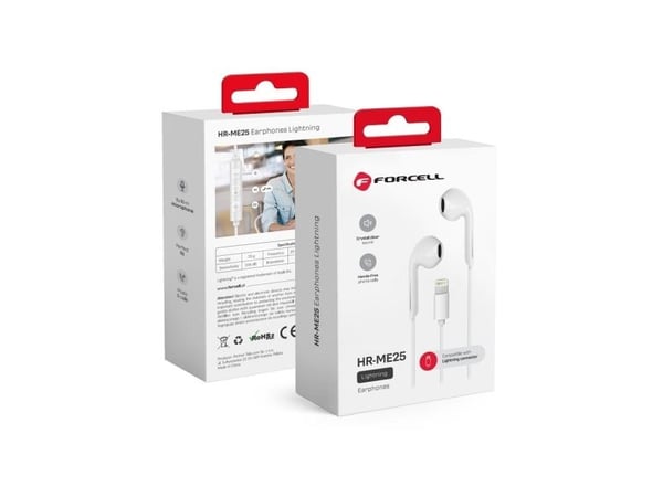 ForCell FORCELL hodetelefoner / stereohodetelefoner for Apple iPhone Lightning 8-pins hvit HR-ME25