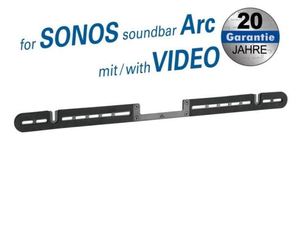 My Wall HS7L Soundbarin kiinnike Ei asennettava Musta 1 kpl