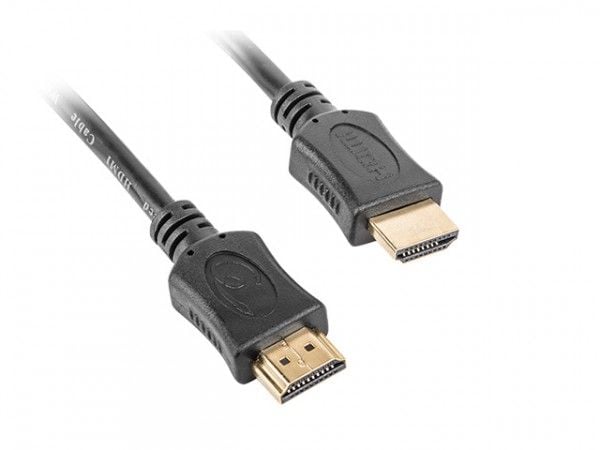 DELTACO - HDMI-kabel med Ethernet - HDMI hann til HDMI hann - 3 m - svart, gul