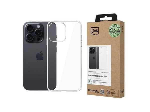 3MK Clear Case Eco, Etui, Apple, Iphone 16 Pro, 16 cm (6.3"), Gjennomsiktig
