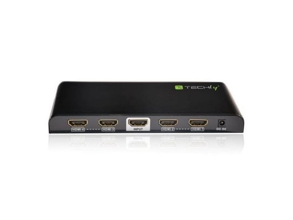 Techly IDATA HDMI2-4K4, HDMI, 4x HDMI, 3840 x 2160 pikseliä, Musta, 4K Ultra HD, 30 m