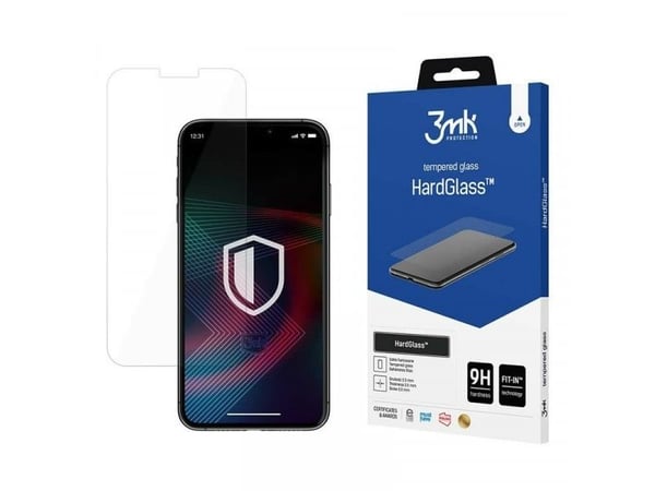 3MK HardGlass, Apple, iPhone 14 Pro Max, Slagbestandig, Ripebestandig, Gjennomsiktig, 1 stykker