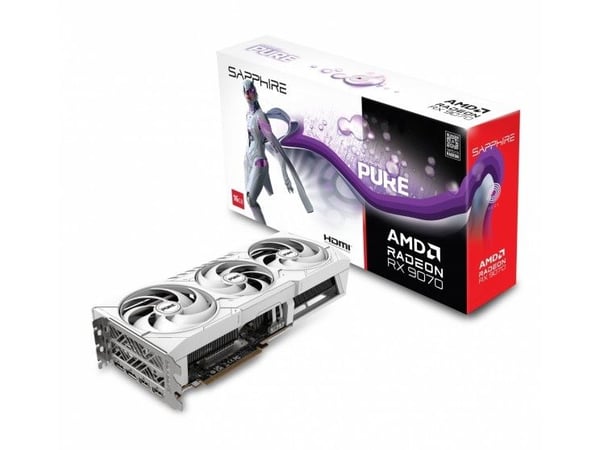Sapphire Pure Radeon RX 9070 - Grafikkort - Radeon RX 9070 - 16 GB GDDR6 - PCIe 5.0 x16 - 2 x DisplayPort, 2 x HDMI