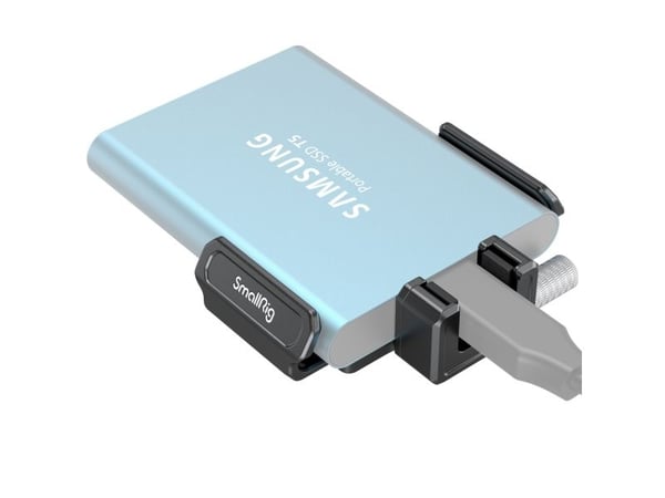 SmallRig 3272, SSD-hållare, Svart, Gjuten aluminium, Rostfritt stål, 1/4-20", Samsung T5/T7 SSD, 57 mm