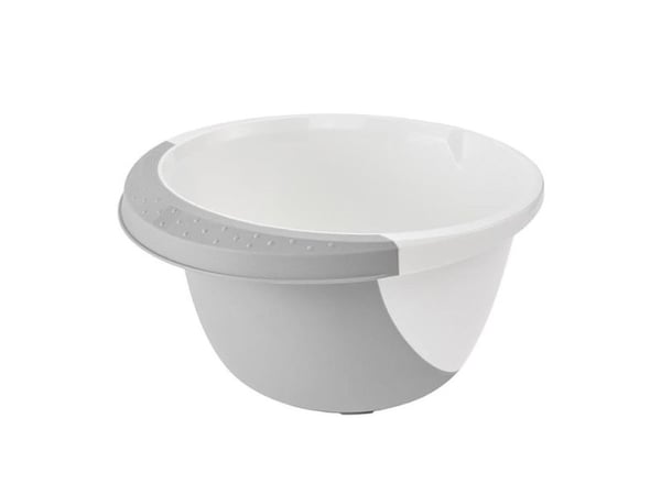 Curver Maisisana skål med antiskli-funksjon 3,5L Carlotta Ø26x14cm hvit/transparent 4052396080919