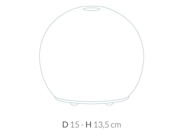 Arya HD Mercury, Tank, Ultrasonisk aromadiffusor, 0,1 l, 8 timer, 12 W
