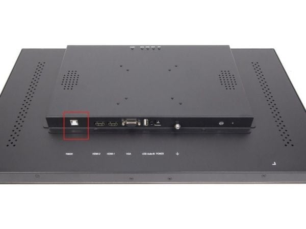 Ernitec - LED-skjerm - 24" - berøringsskjerm - 1920 x 1080 Full HD (1080p) - 350 cd/m² - 1000:1 - 5 ms - HDMI, VGA - høyttalere - svart