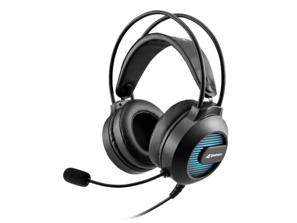 Sharkoon SGH20, Koblet med ledninger (ikke trådløs), Spilling, 20 - 20000 Hz, 248 g, Hodesett, Sort