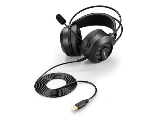 Sharkoon SGH20, Koblet med ledninger (ikke trådløs), Spilling, 20 - 20000 Hz, 248 g, Hodesett, Sort