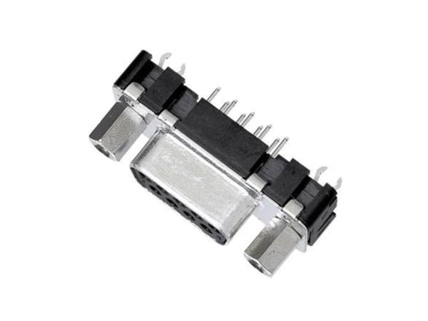 Harting 09 66 151 6513, D-Sub 1, Sort, Metallic, Polybutylenterephthalat (PBT), Stål, Termoplastisk harpiks, Kobberlegering, 10 mO, 1000 V