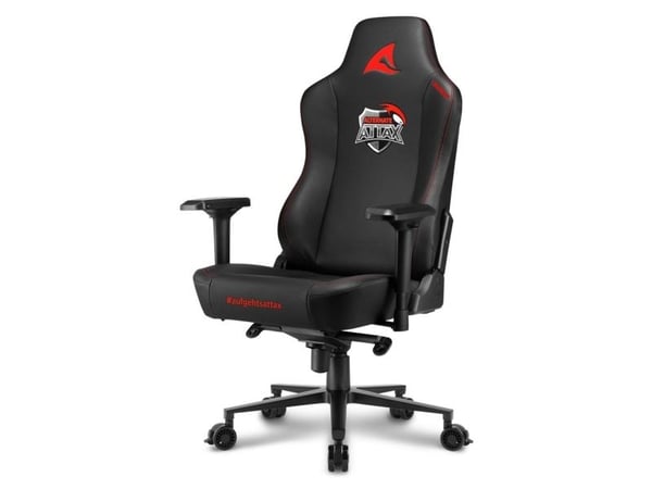 Sharkoon SGS30, Universal gamingstol, 150 kg, 200 cm, Svart, Aluminium, Svart