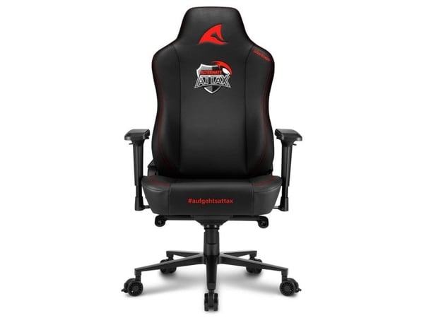 Sharkoon SGS30, Universal gamingstol, 150 kg, 200 cm, Svart, Aluminium, Svart