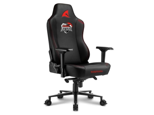 Sharkoon SGS30, Universal gamingstol, 150 kg, 200 cm, Svart, Aluminium, Svart