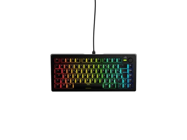 Glorious Gaming GMMK 3 75% Prebuilt, 75%, Koblet med ledninger (ikke trådløs), USB, Mekanisk nøkkelbryter, RGB LED, Svart