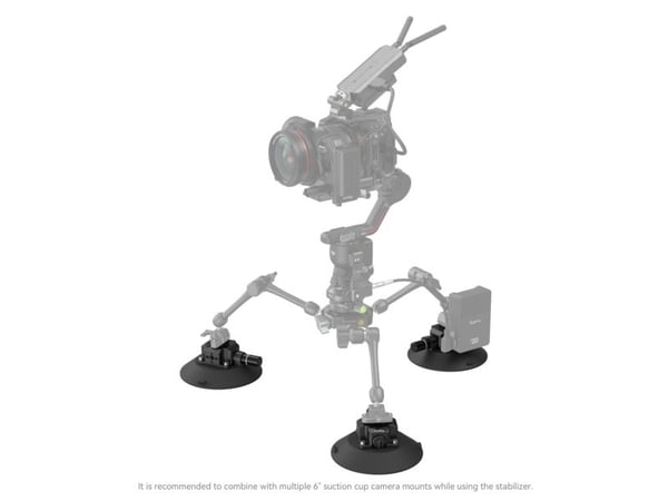 SmallRig 4114, Sugekoppmontering, Sort, Akrylonitril-butadien-styren (ABS), Aluminium, Nitrilbutadiengummi (NBR), Rustfritt stål, 1/4-20, 3/8-16", ...