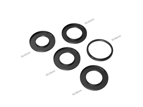 SmallRig 3383, Suodattimen pidikkeen sovitinrengas, 9,5 cm, Musta, 9,5 cm, Alumiini, 137 g