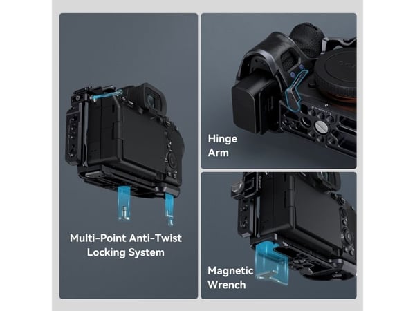 SmallRig 3710, 216,1 mm, 149 mm, 180 mm, 468 g, 184 mm, 184 mm