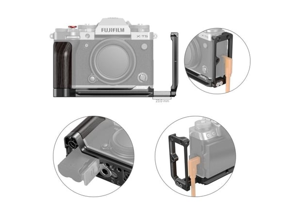 SmallRig 4137, Vinkeljern, Svart, Støpt aluminium, Fujifilm X-T5