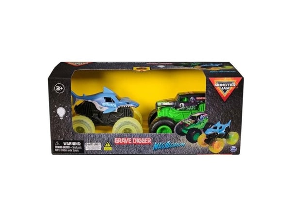 Monster Jam 1:43 Glowing Light 2 Pack