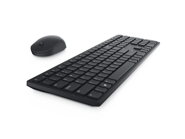 DELL KM5221W, Full størrelse (100 og), Trådløs, RF kabel-fri, Sort, Mus inkludert