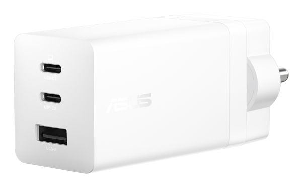 ASUS AC100-03 - Strømadapter - USB-C, GaN - AC 100-240 V - 100 watt - hvit