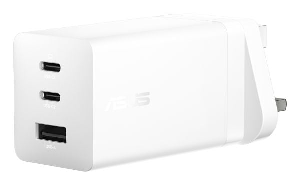 ASUS AC100-03 - Strømadapter - USB-C, GaN - AC 100-240 V - 100 watt - hvit