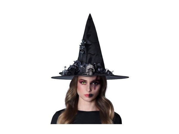 Boland 96993, Fancy dress hat, Adult, Female, Iron, Polyester, Polystyrene, Black, 100 g